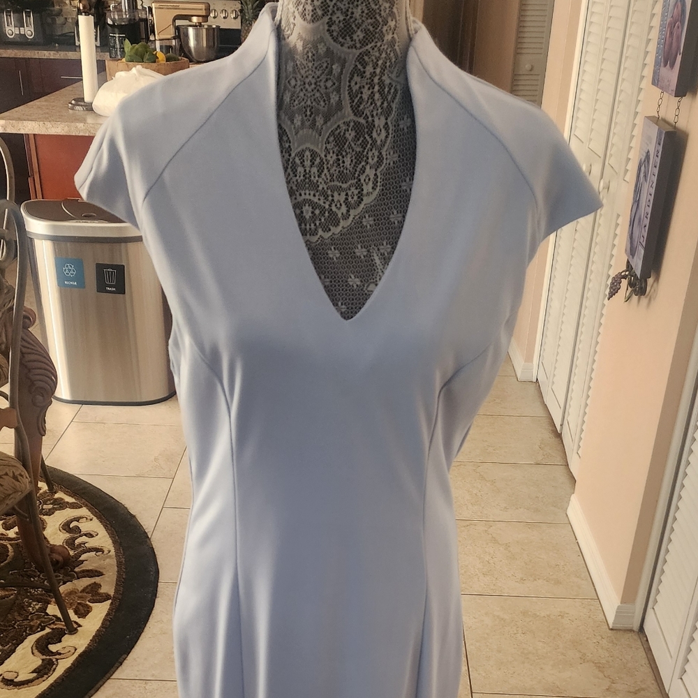 SOLD Alexa Admor Sky Blue Short Sleeve Dress